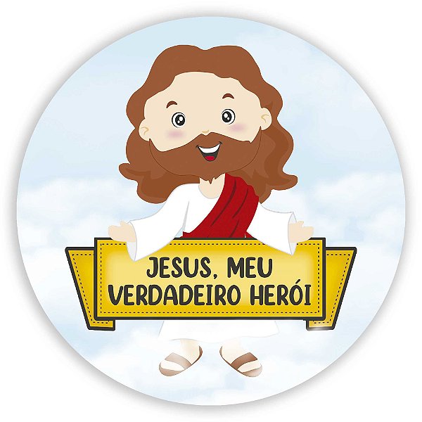 Painel Redondo - Jesus - Sublimado 3D
