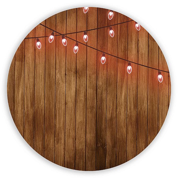 Painel Redondo - Madeira - Sublimado 3D