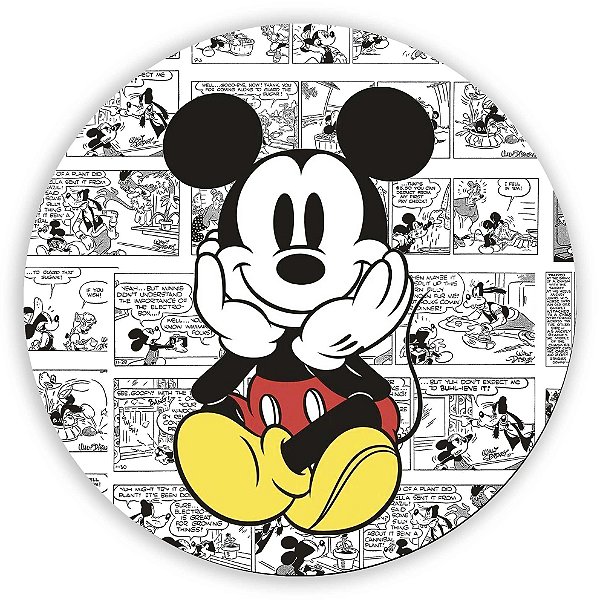 Painel Redondo - Mickey  - Sublimado 3D