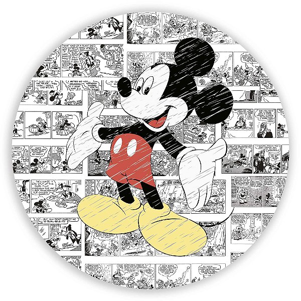 Painel Redondo - Mickey  - Sublimado 3D