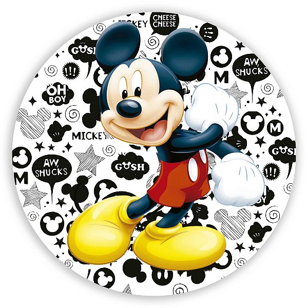 Painel Redondo - Mickey  - Sublimado 3D