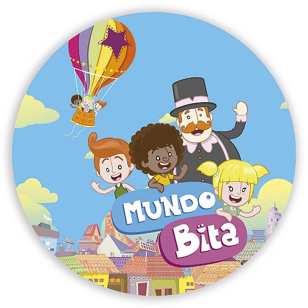 Painel Redondo - Mundo Bita  - Sublimado 3D
