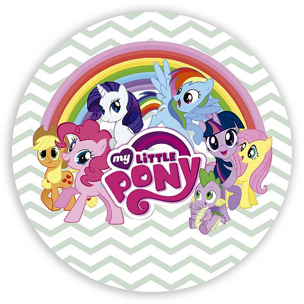 Painel Redondo - My Little Poney - Sublimado 3D