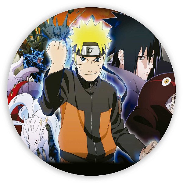 Painel Redondo - Naruto - Sublimado 3D