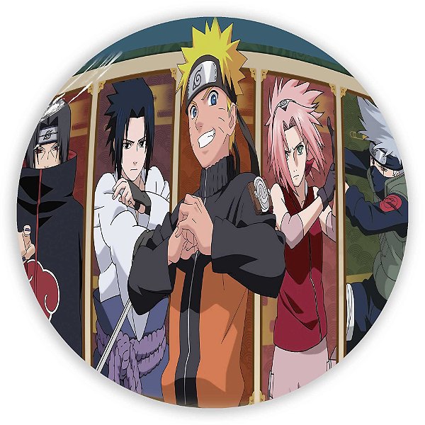 Painel Redondo - Naruto  - Sublimado 3D