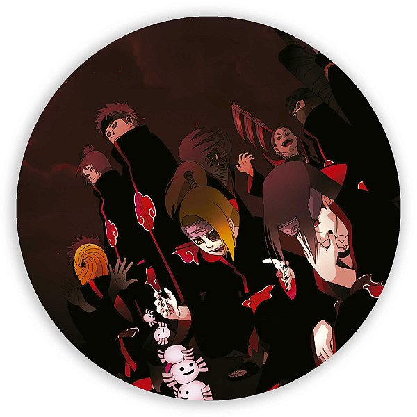 Painel Redondo - Naruto  - Sublimado 3D