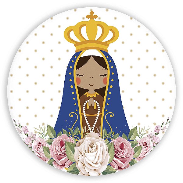 Painel Redondo - Nossa Senhora  - Sublimado 3D