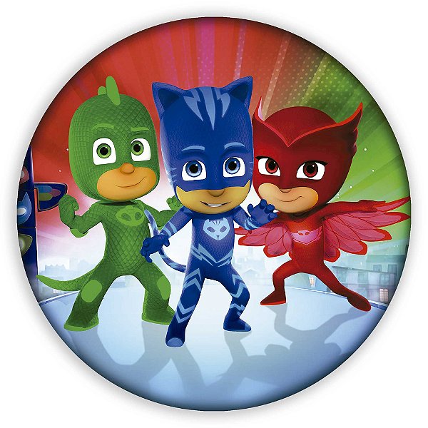 Painel Redondo - PJ Mask - Sublimado 3D