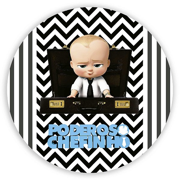 Painel Redondo - Poderoso Chefinho  - Sublimado 3D