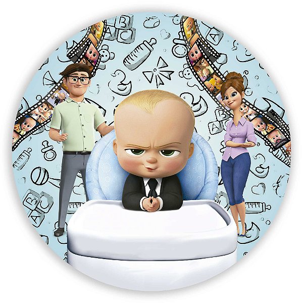 Painel Redondo - Poderoso Chefinho  - Sublimado 3D