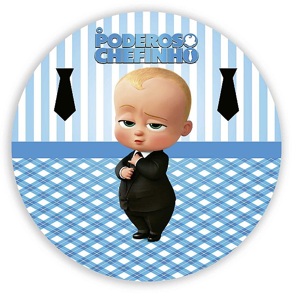 Painel Redondo - Poderoso Chefinho  - Sublimado 3D