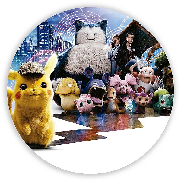 Painel Redondo - Pokemon - Sublimado 3D