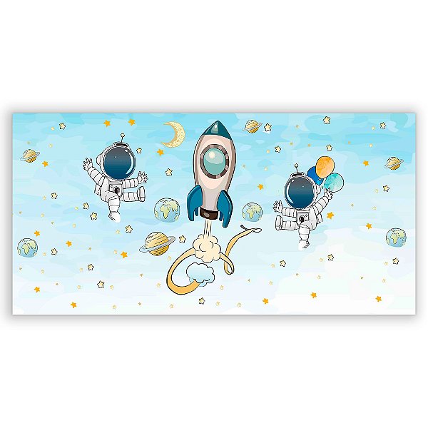 Capa Painel Retangular Sublimado - Astronauta