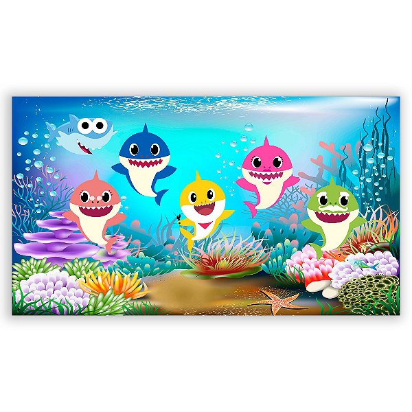 Capa Painel Retangular Sublimado - Baby Shark