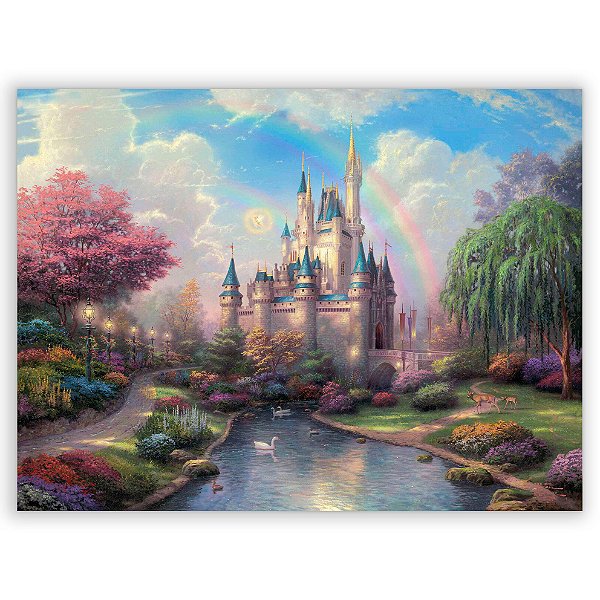 Capa Painel Retangular Sublimado - Castelo