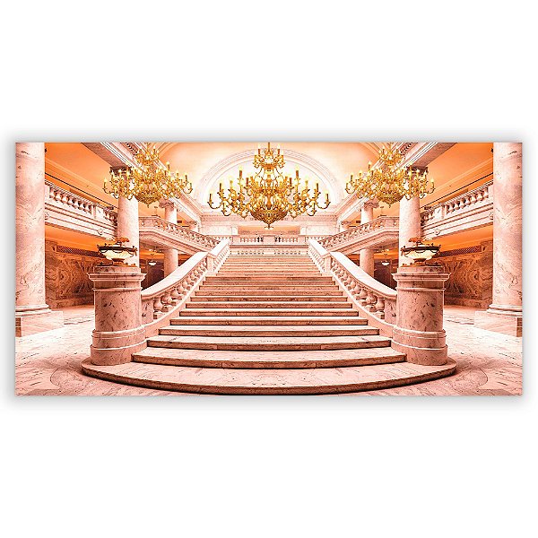 Capa Painel Retangular Sublimado - Escadaria Castelo