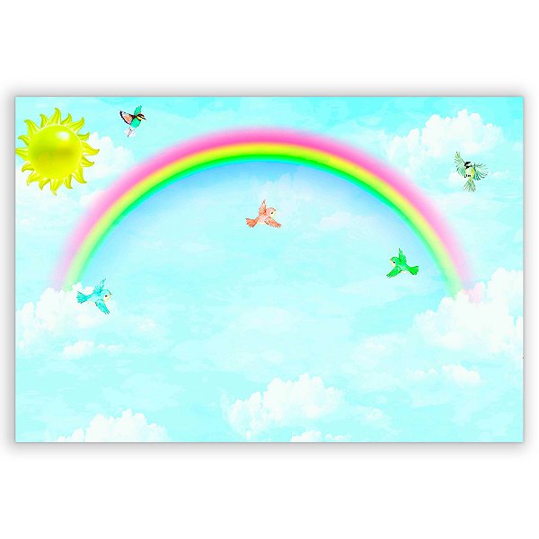 Capa Painel Retangular Sublimado - Arco Iris