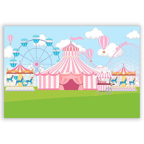 Capa Painel Retangular Sublimado - Circo