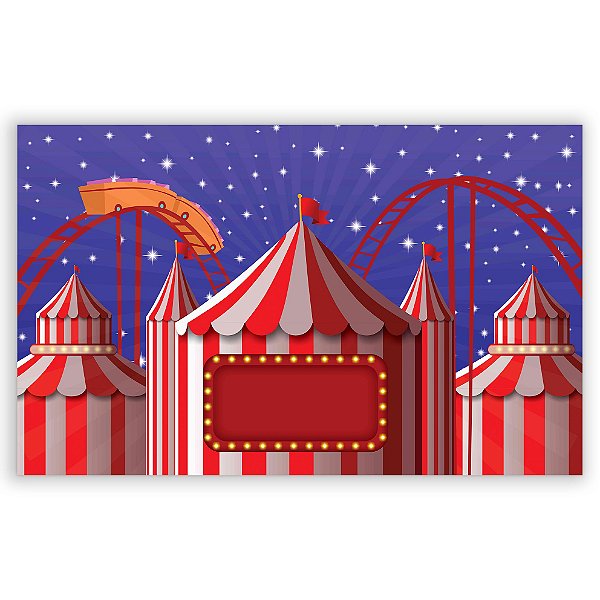 Capa Painel Retangular Sublimado - Circo