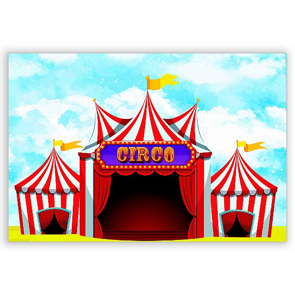 Capa Painel Retangular Sublimado - Circo