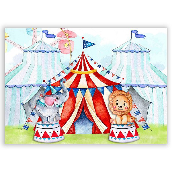 Capa Painel Retangular Sublimado - Circo