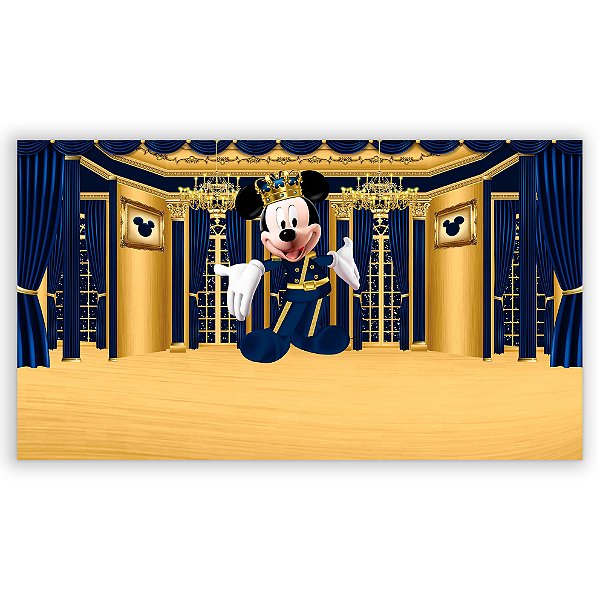 Painel Retangular - Mickey Realeza - Sublimado 3D