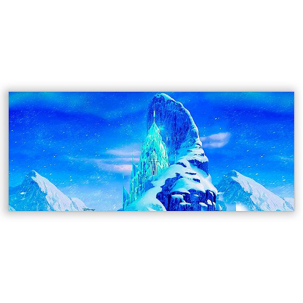 Capa Painel Retangular Sublimado - Frozen Castelo