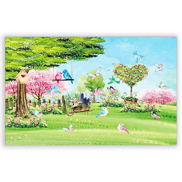 Painel Retangular - Jardim - Sublimado 3D