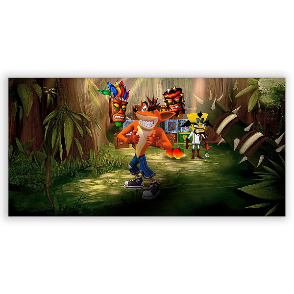 Painel Retangular - Crash Bandicoot - Sublimado 3D