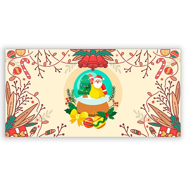 Capa Painel Retangular Sublimado - Natal