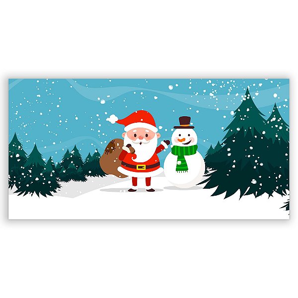 Capa Painel Retangular Sublimado - Natal