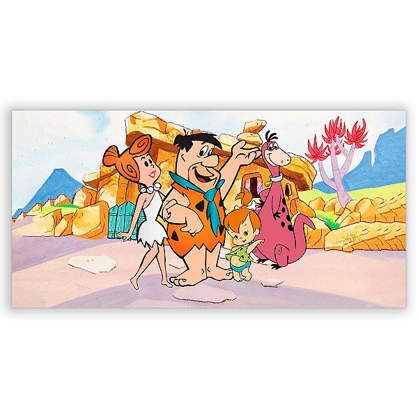 Painel Retangular - Os Flinstones - Sublimado 3D