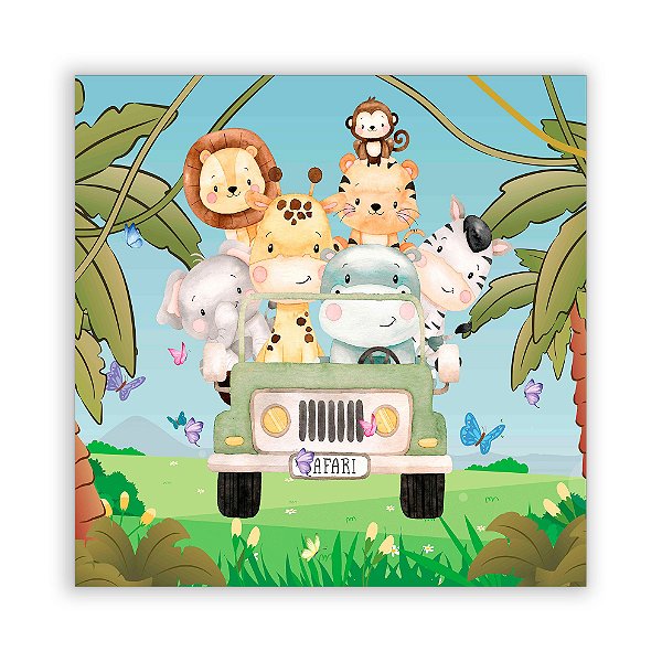 Painel Quadrado - Safari - Sublimado 3D