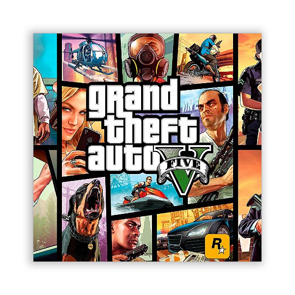 Painel Quadrado - GTA 5 - Sublimado 3D