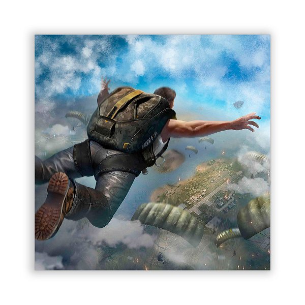 Painel Quadrado - Free Fire - Sublimado 3D