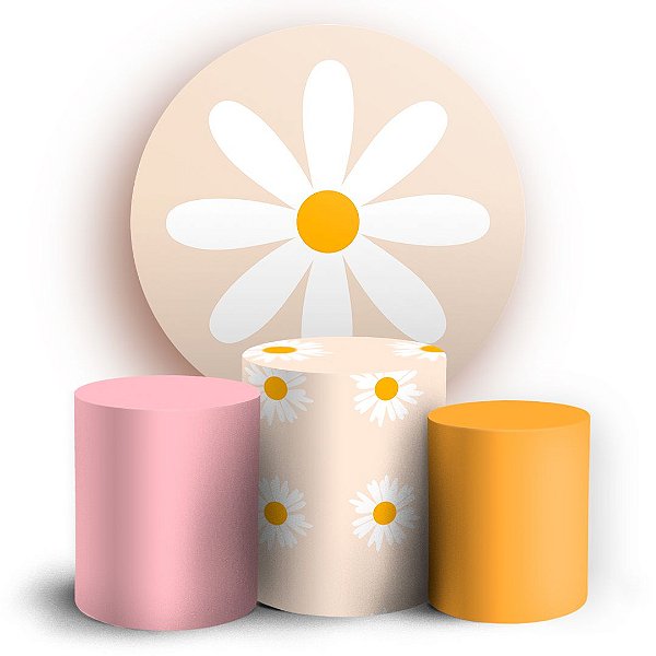 KIT Redondo e Trio - Flor - Sublimado 3D