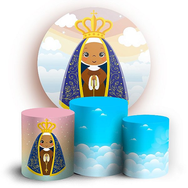 KIT Redondo e Trio - Nossa Senhora - Sublimado 3D