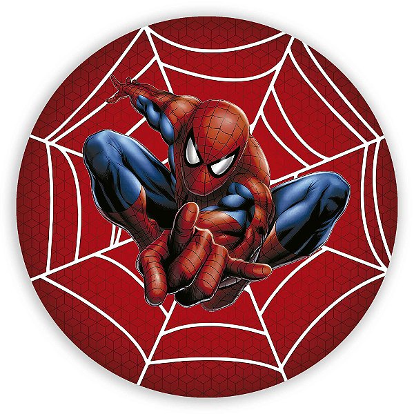 Painel Redondo - Homem Aranha - Sublimado 3D