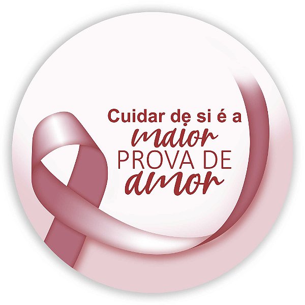 Painel Redondo - Outubro Rosa - Sublimado 3D