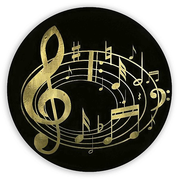 Painel Redondo - Musica - Sublimado 3D
