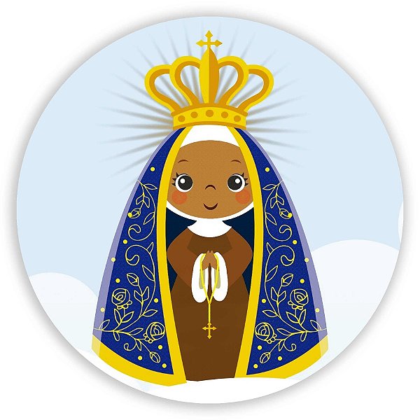 Painel Redondo - Nossa Senhora  - Sublimado 3D
