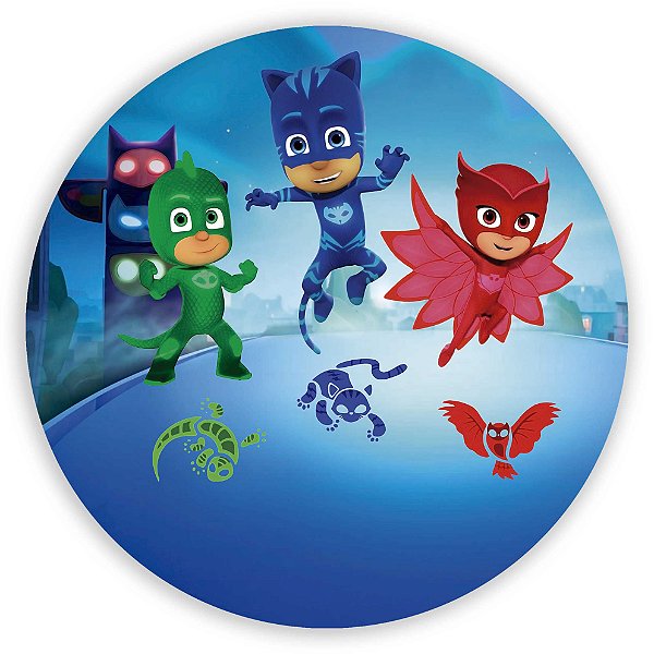 Painel Redondo - PJ Mask - Sublimado 3D