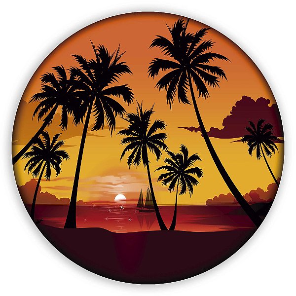 Painel Redondo - Tardezinha  - Sublimado 3D