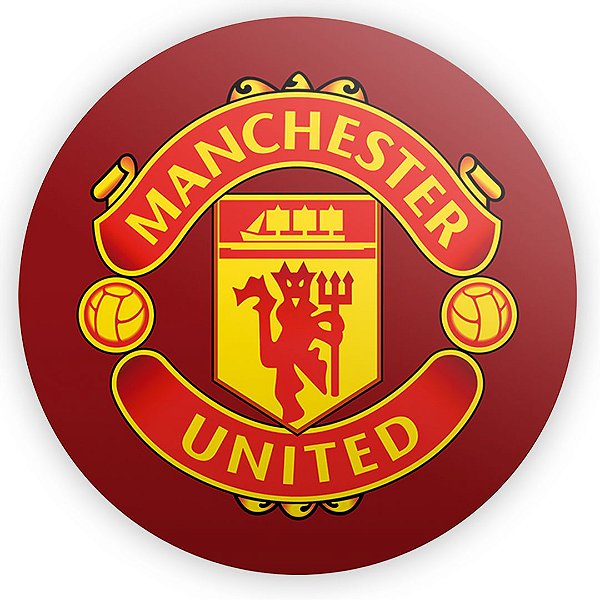 Painel Redondo - Manchester United - Sublimado 3D
