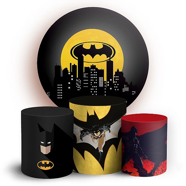 KIT Redondo e Trio - Batman  - Sublimado 3D