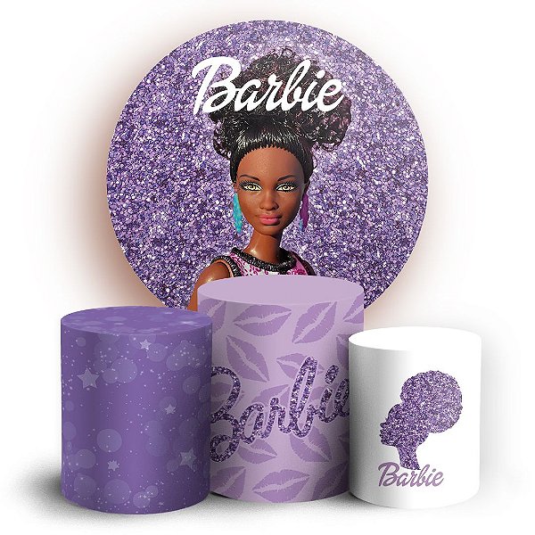 KIT Redondo e Trio - Barbie  - Sublimado 3D