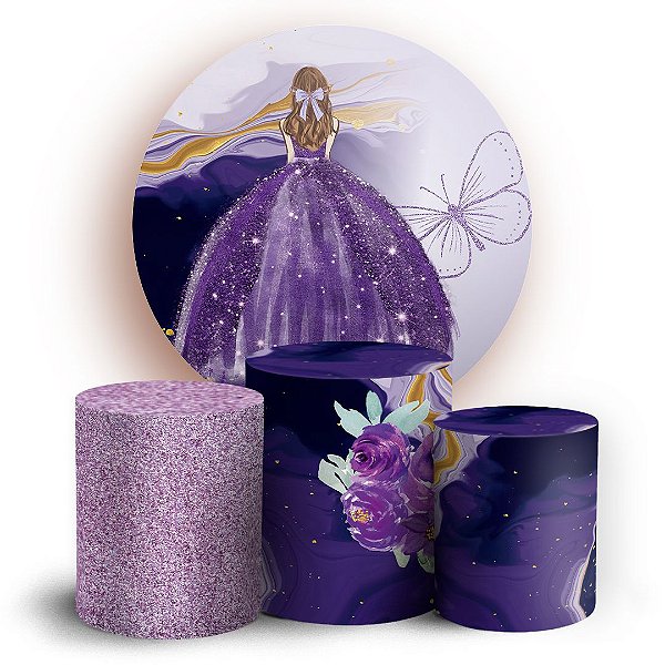 KIT Redondo e Trio - 15 Anos  - Sublimado 3D