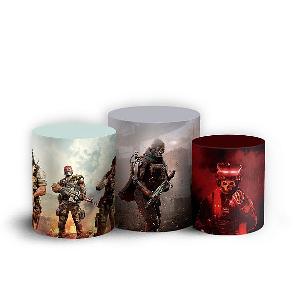 Trio Cilindro - Call Of Dutty - Sublimado 3D + Elástico