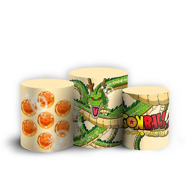 Capas Trio Cilindro Sublimado Vest Facil - Dragon Ball
