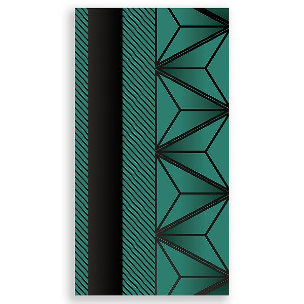 Capa Faixa Lateral Sublimado - Abstrato Verde